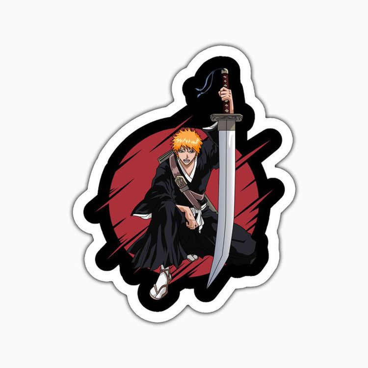 استیکر لپ تاپ و موبایل بووم طرح انیمه Bleach مدل Ichigo کد PS104