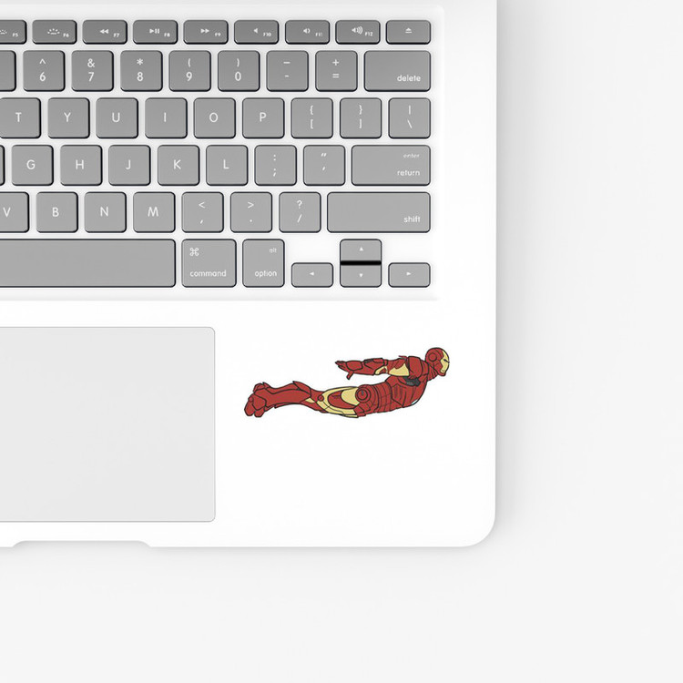 استیکر لپ تاپ و موبایل بووم طرح Marvel مدل Iron Man کد UV090