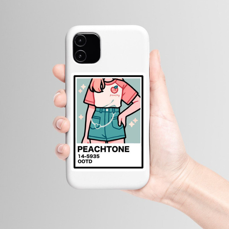 استیکر لپ تاپ و موبایل بووم طرح نقاشی پنتون مدل Peachtone کد MR27