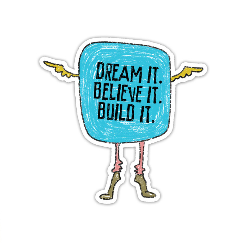 استیکر لپ تاپ مدل Dream it