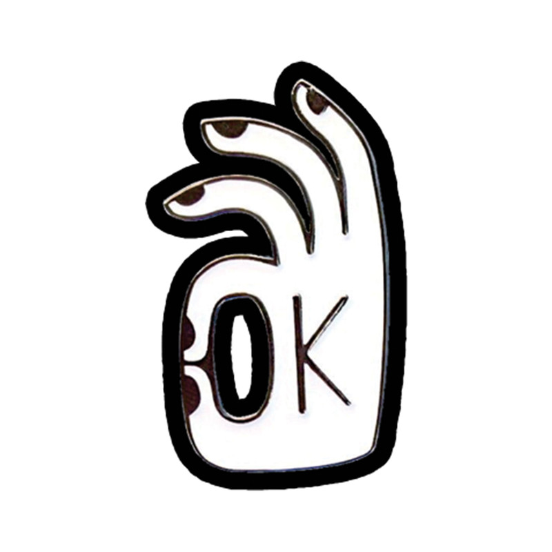 استیکر لپ تاپ طرح ok کد 1905