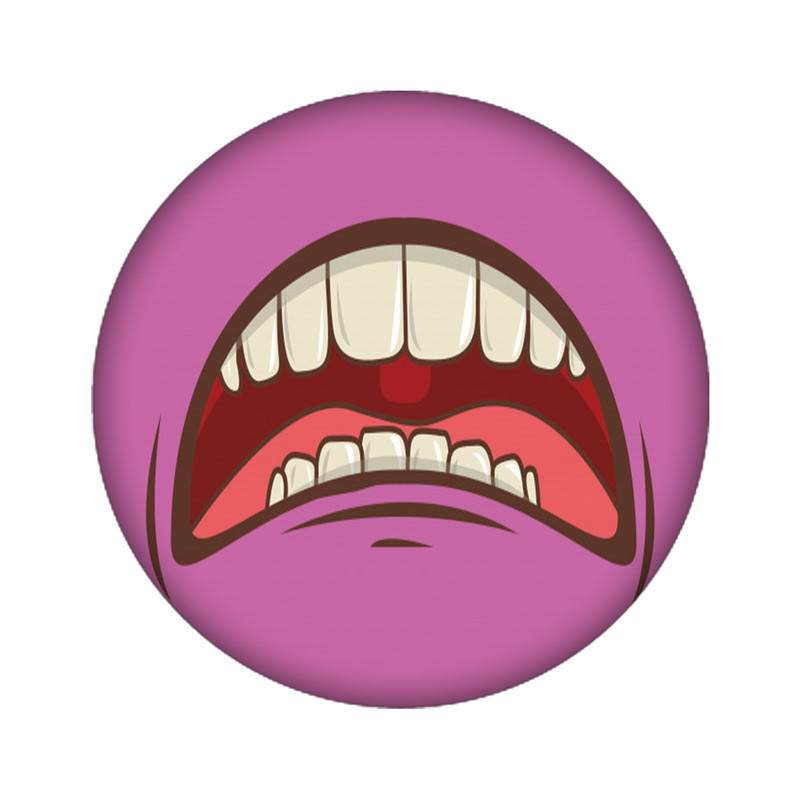 استیکر لپ تاپ طرح دهان کد 3690
