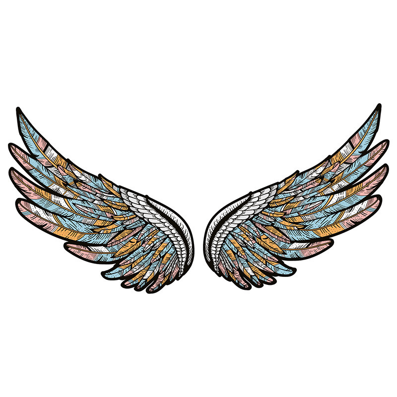استیکر لپ تاپ طرح wings کد 01