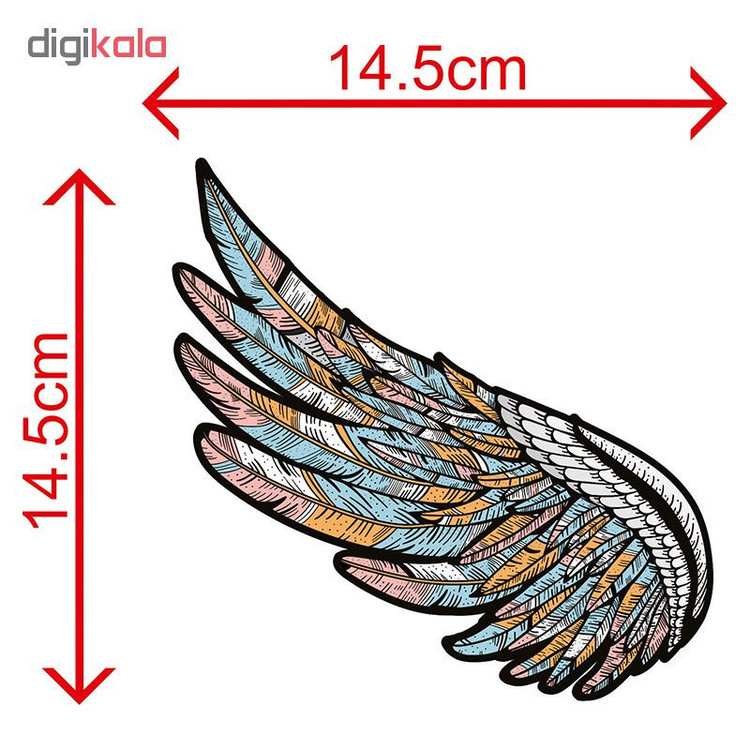 استیکر لپ تاپ طرح wings کد 01