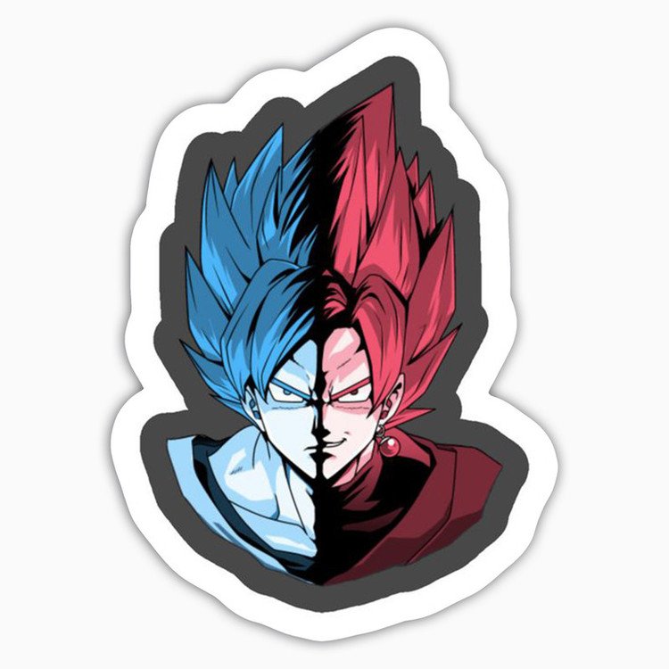 استیکر لپ تاپ و موبایل بووم طرح انیمه مدل Goku RB کد KT45