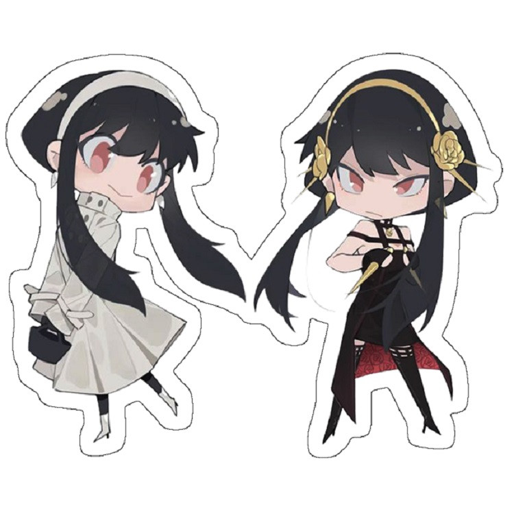 استیکر لپ تاپ مدل Yor Forger chibi - Spy X Family
