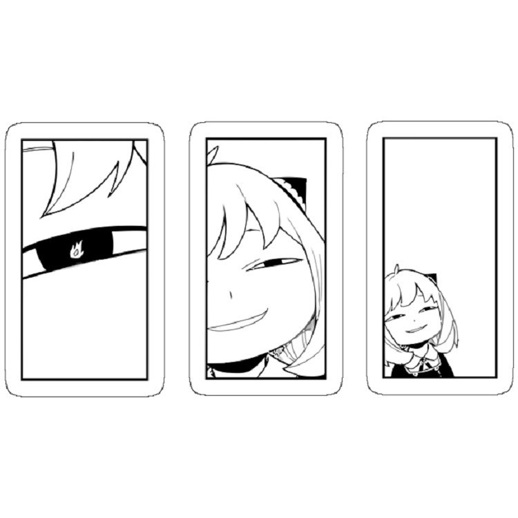 استیکر لپ تاپ مدل Anya Smug - Spy x Family 3x بسته 3 عددی