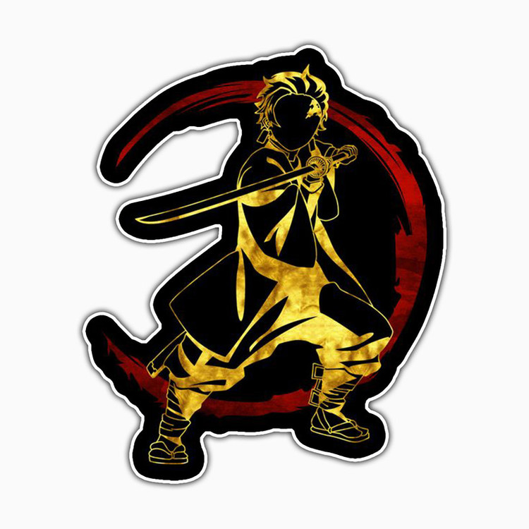 استیکر لپ تاپ و موبایل بووم طرح انیمه Demon Slayer مدل Kamado Tanjiro کد PS106