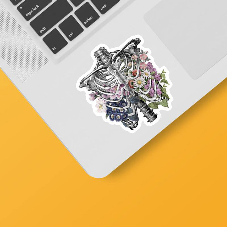 استیکر لپ تاپ و موبایل بووم طرح اسکلت کد 108