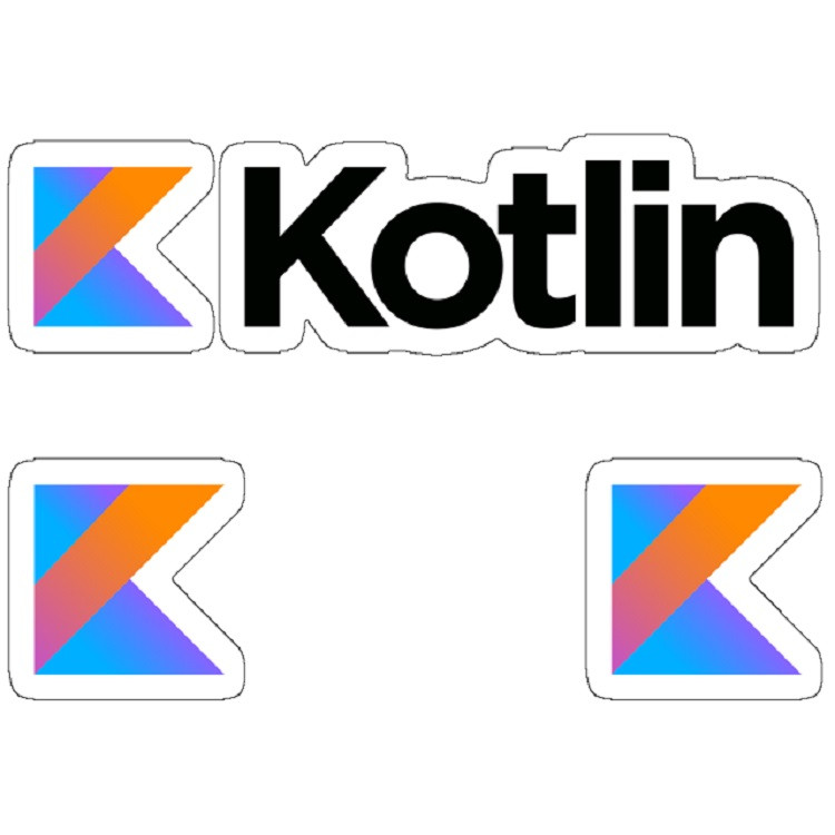 استیکر لپ تاپ مدل kotlin