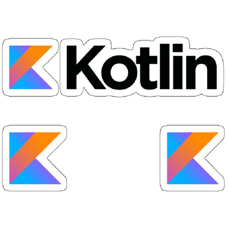 استیکر لپ تاپ مدل kotlin