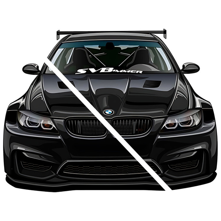 استیکر لپتاپ مدل ماشین BMW کد 2009