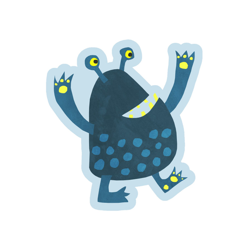 استیکر لپ تاپ طرح Monster مدل STL501