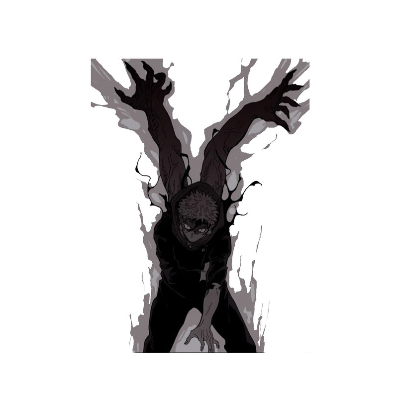 استیکر لپ تاپ و موبایل مدل انیمه طرح جوجوتسو کایسن ایتادوری یوجی jujutsu kaisen yuji itadori کد 544