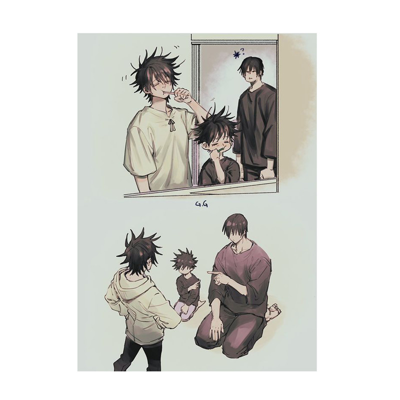 استیکر لپ تاپ و موبایل مدل انیمه طرح جوجوتسو کایسن توجی فوشیگورو Jujutsu Kaisen Toji Fushiguro کد 449