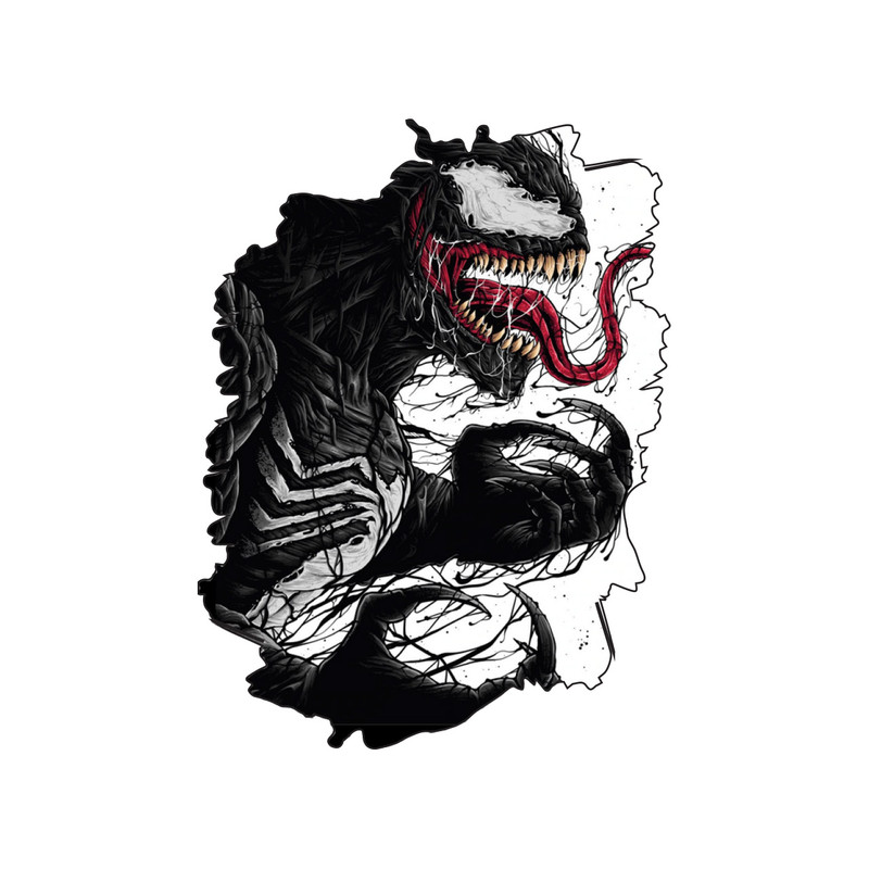 استیکر لپ تاپ گراسیپا طرح Venom کد ۰۱