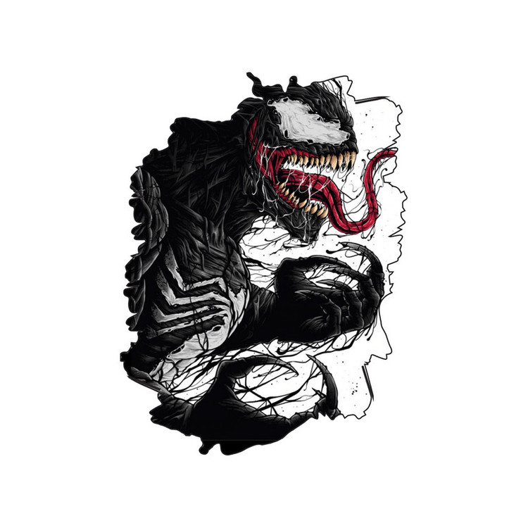 استیکر لپ تاپ گراسیپا طرح Venom کد ۰۱