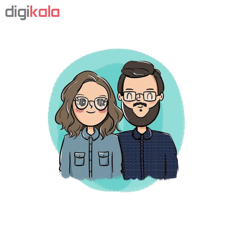 استیکر لپ تاپ طرح Boy & Girl کد STL686