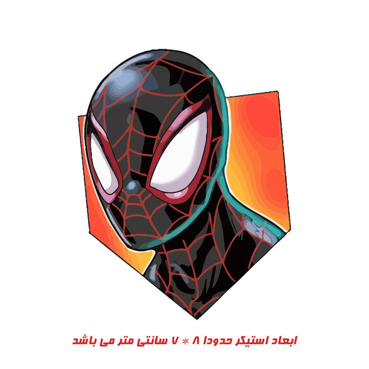 استیکر لپ تاپ طرح مردعنکبوتی کد 2328