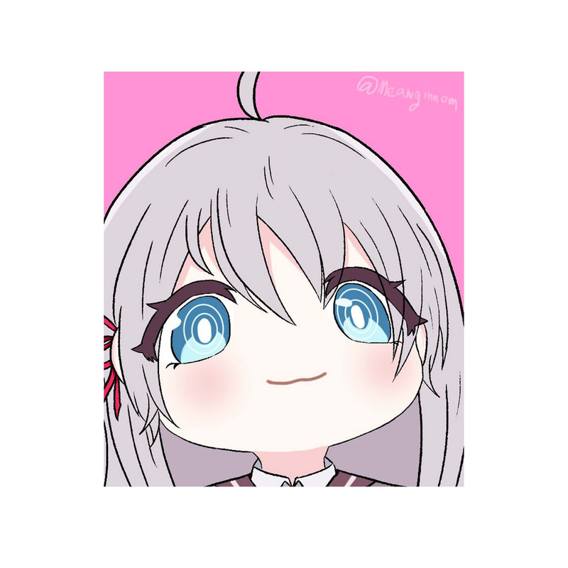 استیکر لپ تاپ و موبایل مدل انیمه طرح آلیسا Alya Sometimes Hides Her Alisa Mikhailovna Kujou کد 4018