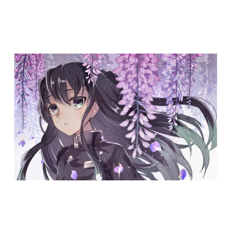 استیکر لپ تاپ و موبایل مدل انیمه طرح شیطان کش مویچیرو توکیتو demon slayer Muichiro Tokito کد 409