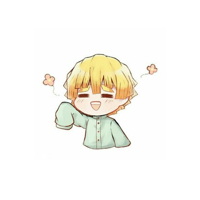 استیکر لپ تاپ و موبایل مدل انیمه طرح شیطان کش زنیتسو آگاتسوما demon slayer Zenitsu Agatsuma کد 763