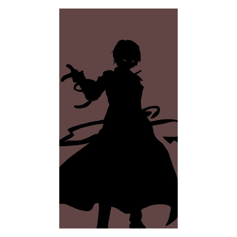 استیکر لپ تاپ و موبایل مدل انیمه طرح سگ‌های ولگرد بانگو اوسامو دازای Bungo Stray Dogs Osamu dazai کد 339