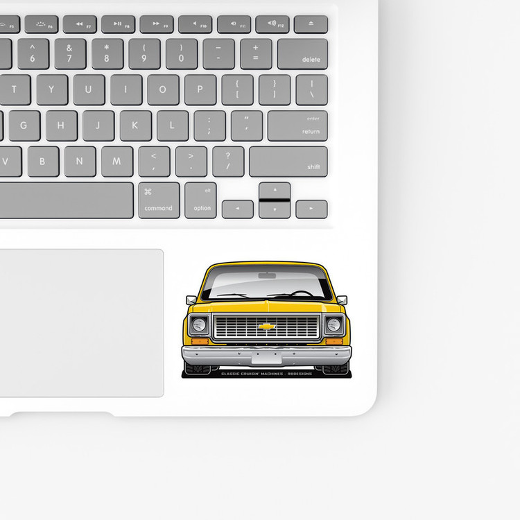 استیکر لپ تاپ و موبایل بووم طرح ماشین مدل Chevrolet 1973 کد UV058