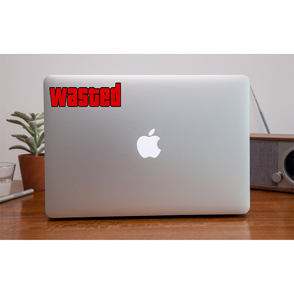 استیکر لپ تاپ و موبایل گوفی طرح بازی جی تی A مدل wasted کد 0032