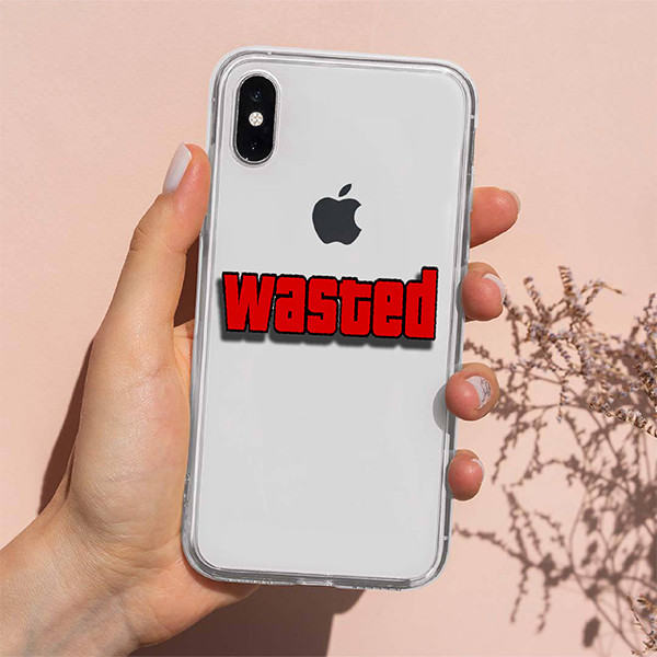 استیکر لپ تاپ و موبایل گوفی طرح بازی جی تی A مدل wasted کد 0032