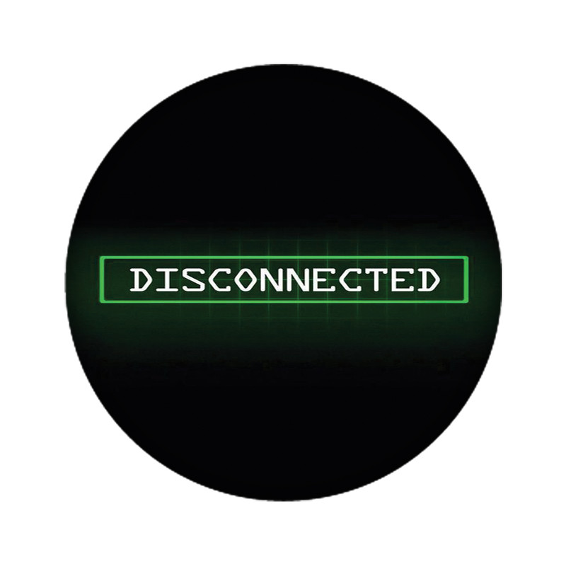 استیکر لپ تاپ طرح Disconnected کد 3747
