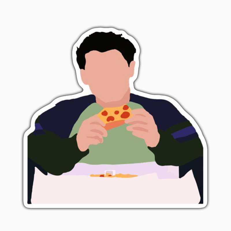 استیکر لپ تاپ و موبایل بووم طرح سریال Friends مدل Hungry Joey کد ET61