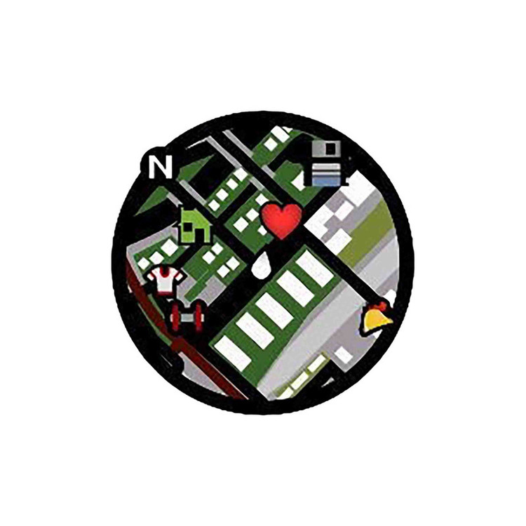 استیکر لپ تاپ طرح نقشه بازی کد 33