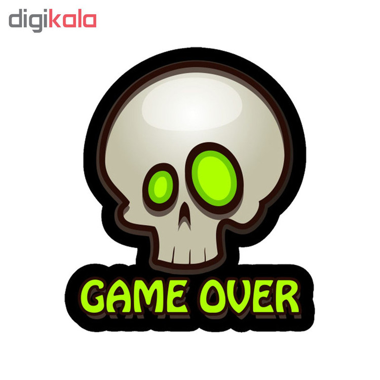 استیکر لپ تاپ طرح Game Over کد 436