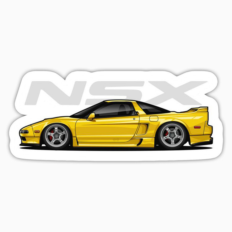 استیکر لپ تاپ و موبایل بووم طرح ماشین مدل Supra NSX کد LA99