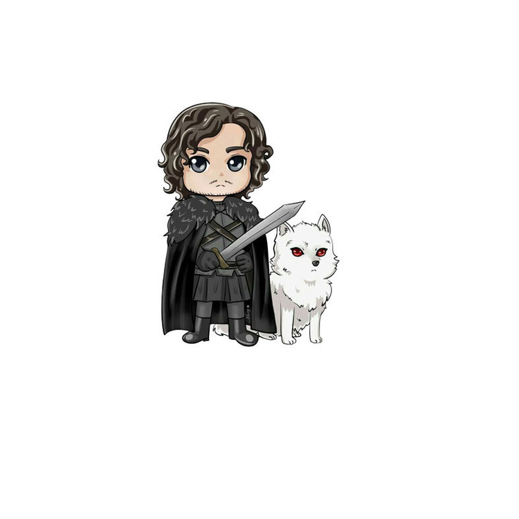 استیکر لپ تاپ طرح game of thrones کد 01