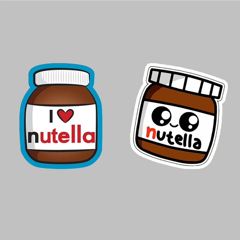 استیکر لپ تاپ کارنیکا طرح نوتلا مدل nutella-2222114 مجموعه 2 عددی