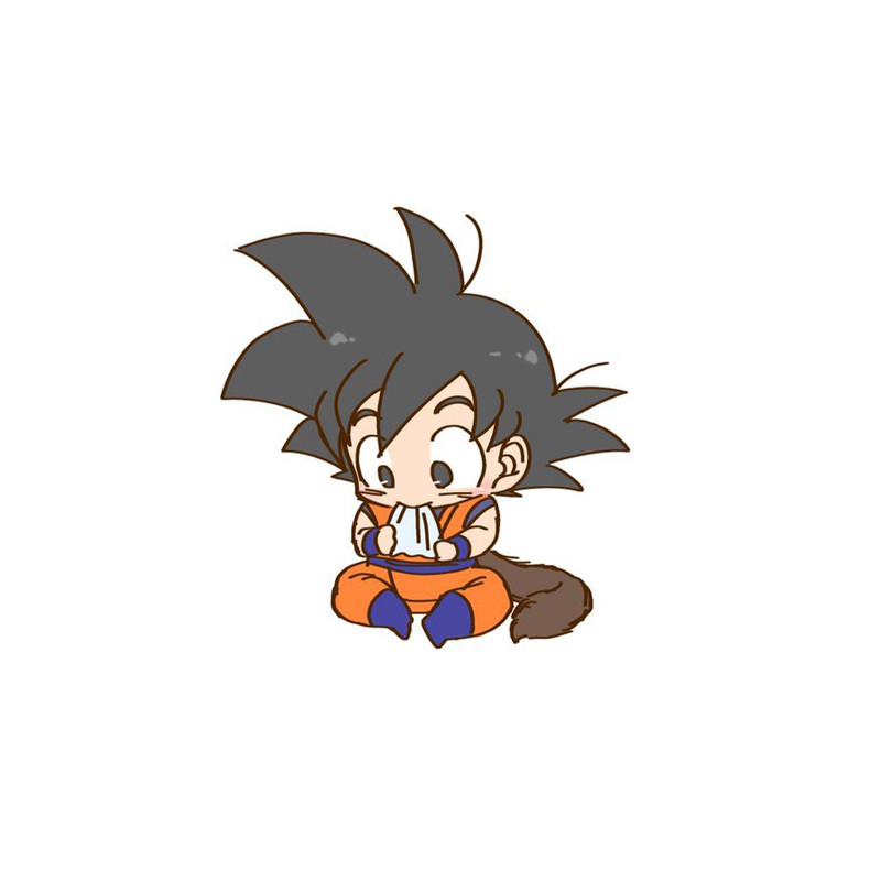 استیکر لپ تاپ و موبایل مدل انیمه طرح دراگون بال سان گوکو Dragon ball Son Goku کد 3806