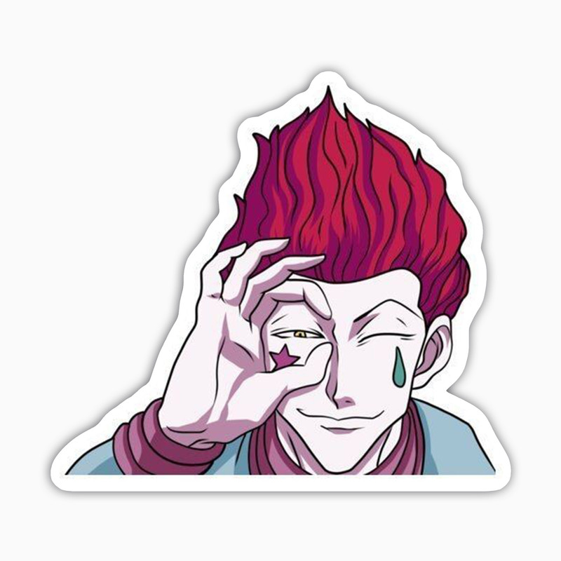 استیکر لپ تاپ و موبایل بووم طرح انیمه Hunter X Hunter مدل Hisoka1 کد JD23
