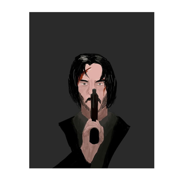 استیکر لپ تاپ و موبایل مدل سریال طرح جان ویک john wick کد 2372