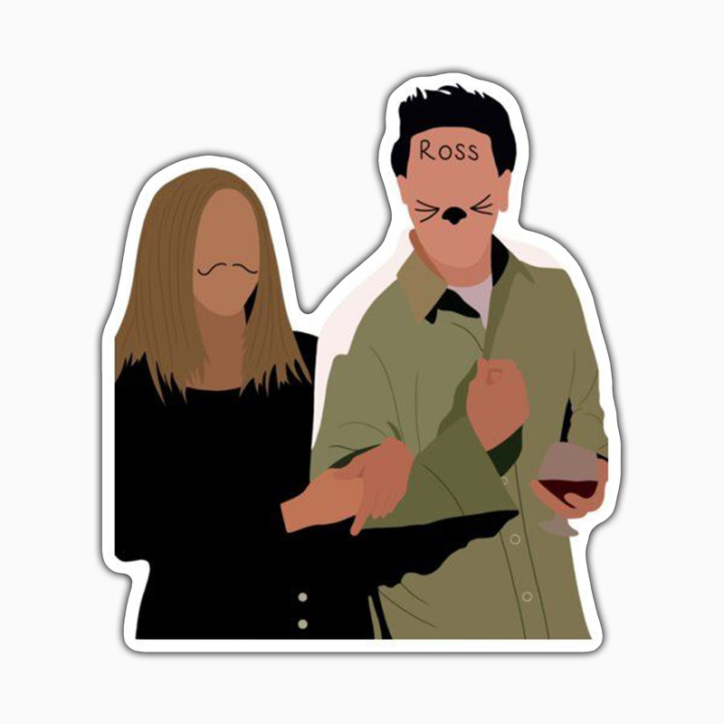 استیکر لپ تاپ و موبایل بووم طرح سریال Friends مدل Chandler کد ET55
