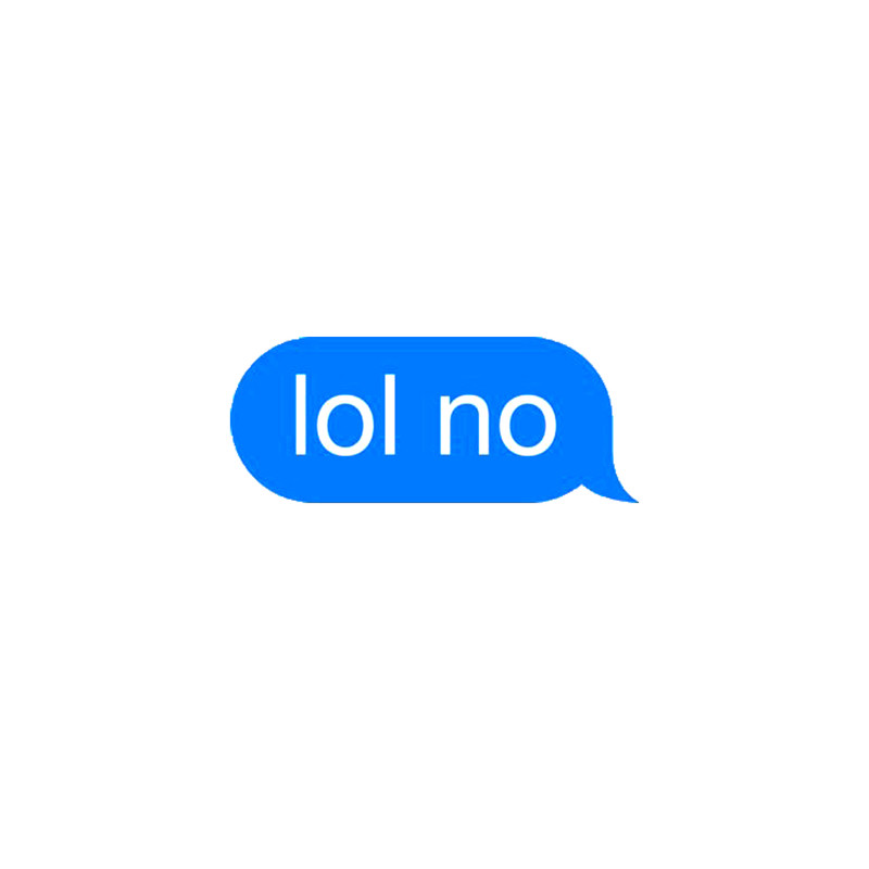 استیکر لپ تاپ طرح lol no کد 289