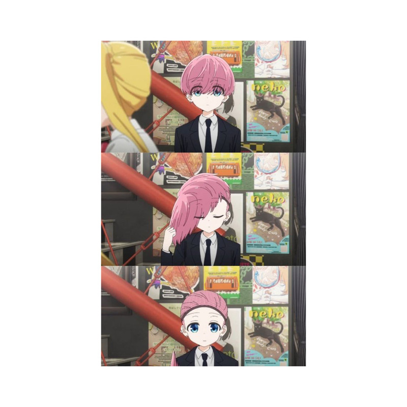 استیکر لپ تاپ و موبایل مدل انیمه طرح دختر انیمه ای بامزه cute anime girl کد 1016