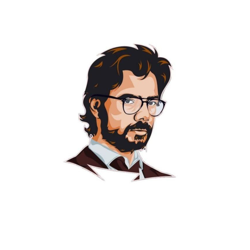 استیکر لپ تاپ و موبایل مدل سریال طرح مانی هیست Money Heist کد 3549
