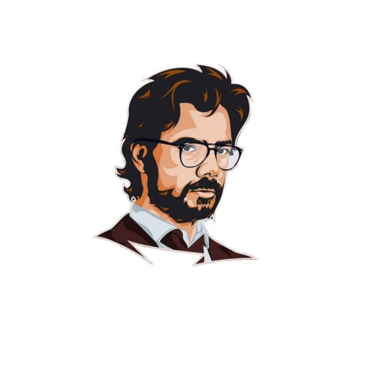 استیکر لپ تاپ و موبایل مدل سریال طرح مانی هیست Money Heist کد 3549