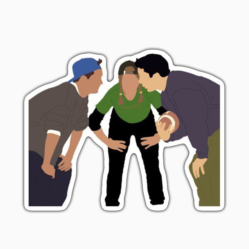 استیکر لپ تاپ و موبایل بووم طرح سریال Friends مدل Football کد ET58