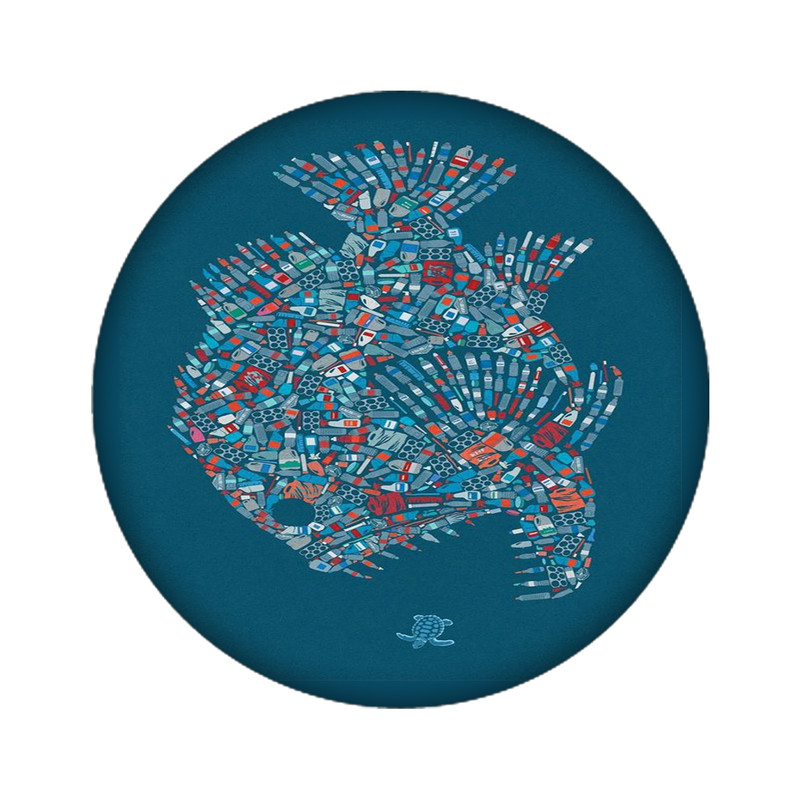 استیکر لپ تاپ طرح ماهی کد 3847