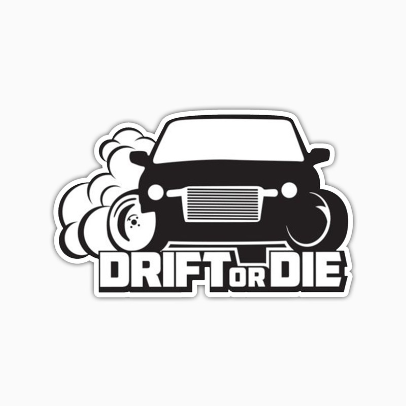 استیکر لپ تاپ و موبایل بووم طرح ماشین مدل Drift کد UV044