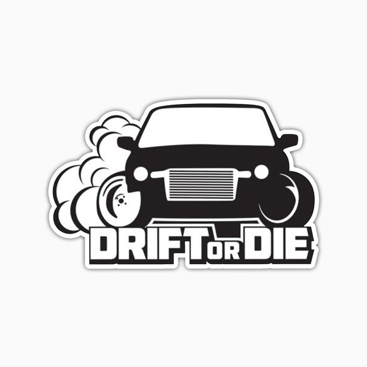 استیکر لپ تاپ و موبایل بووم طرح ماشین مدل Drift کد UV044