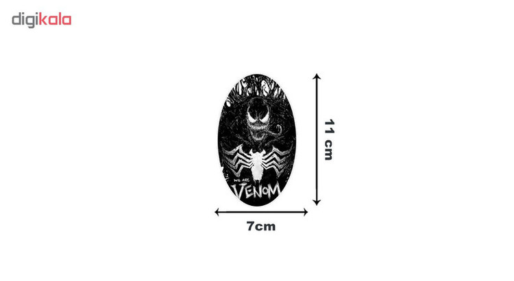 استیکر لپ تاپ طرح Dark Venom کد 01